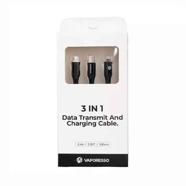 Vaporesso 3 in 1 Data Transmit & Charging Cable 100CM