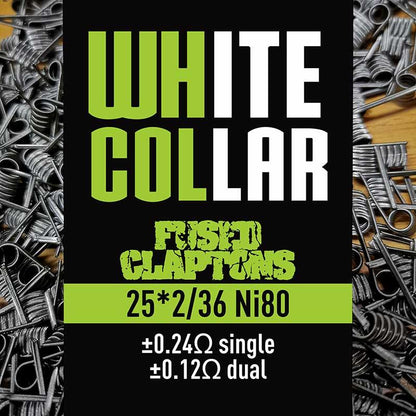 White Collar - Fused Clapton Coils - The Vape Corp