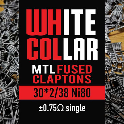 White Collar - MTL Fused Claptons - The Vape Corp