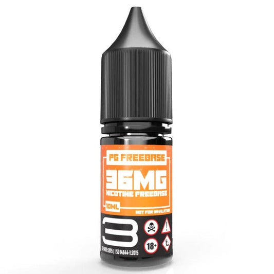 10ml Pure + PG Nicotine Shot (Freebase) 3mg (36mg)
