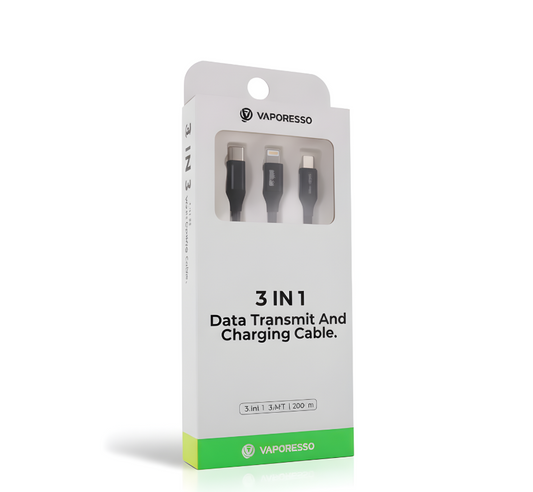 Vaporesso 3 in 1 Data Transmit & Charging Cable 200CM